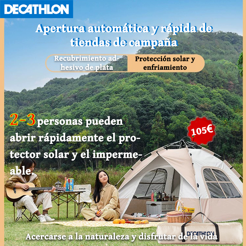 [Oferta por tiempo limitado] - Carpa de apertura rápida automática para 2-3 personas Protección solar e impermeable