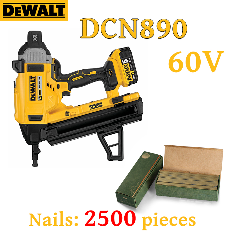 DEWALT DCN890-SJ 60V Batería de litio Clavadora eléctrica sin escobillas